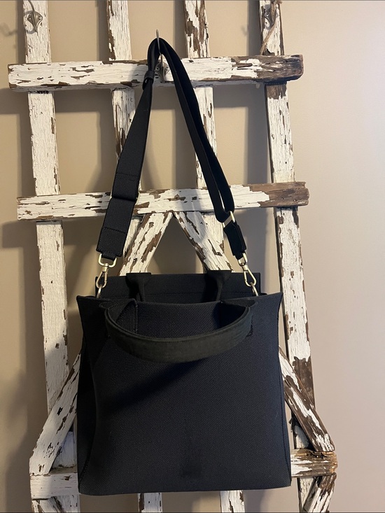 Rothy's Handbags - Rothy's  Navy/Black Convertible Shoulder Tote Some fuzz on outside. See photos.